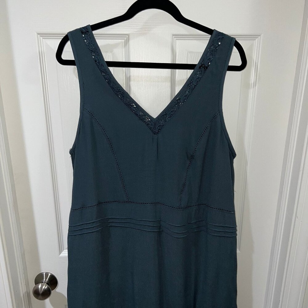 ASTR - Blue Lace Trimmed Dress (L)